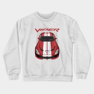 Viper SRT-metallic red and white Crewneck Sweatshirt